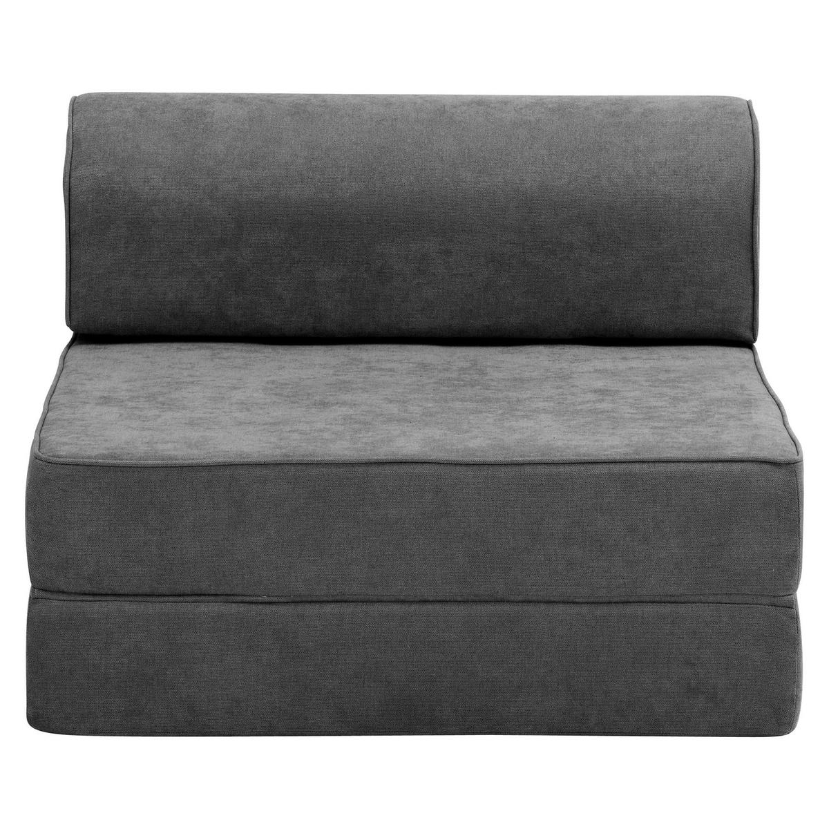 FALTSESSEL Katusha Flachgewebe anthrazit - Anthrazit, Kunststoff (80/57/80cm) - 58aufmkessel