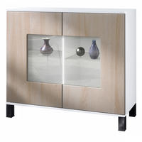 KOMMODE Grömitz Eiche sägerau - Eiche San Remo, Holzwerkstoff (92.5/84.5/35cm) - Vladon