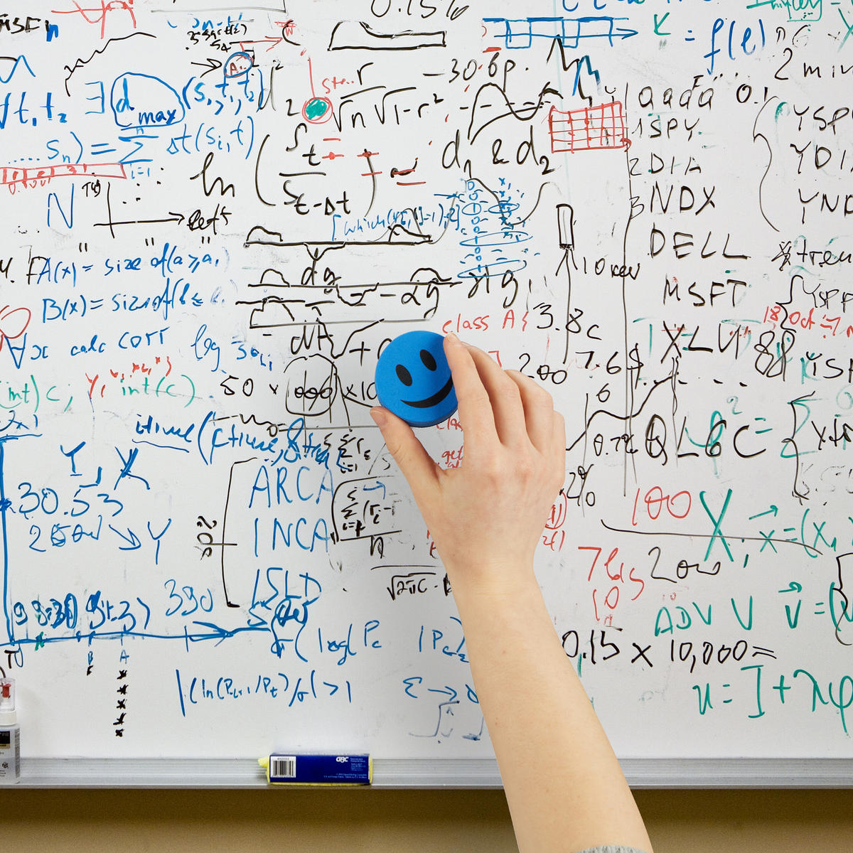 20xWHITEBOARD Schwamm - Multicolor, Textil (5/2/5cm) - Relaxdays