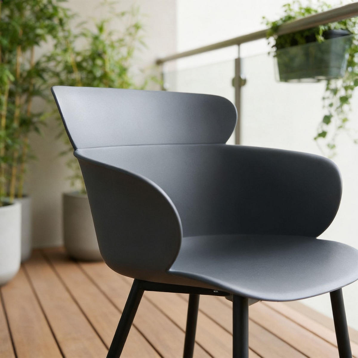 ESSZIMMERSTÜHLE CATCH 4ER-SET - Grau, Textil (62/82/54cm) - IDIMEX