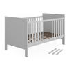 BABYBETT Ajaton Weiß 144.4 x 83 cm - Weiß, Holzwerkstoff (70/140cm) - VitaliSpa