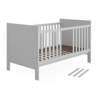 BABYBETT Ajaton Weiß 144.4 x 83 cm - Weiß, Holzwerkstoff (70/140cm) - VitaliSpa