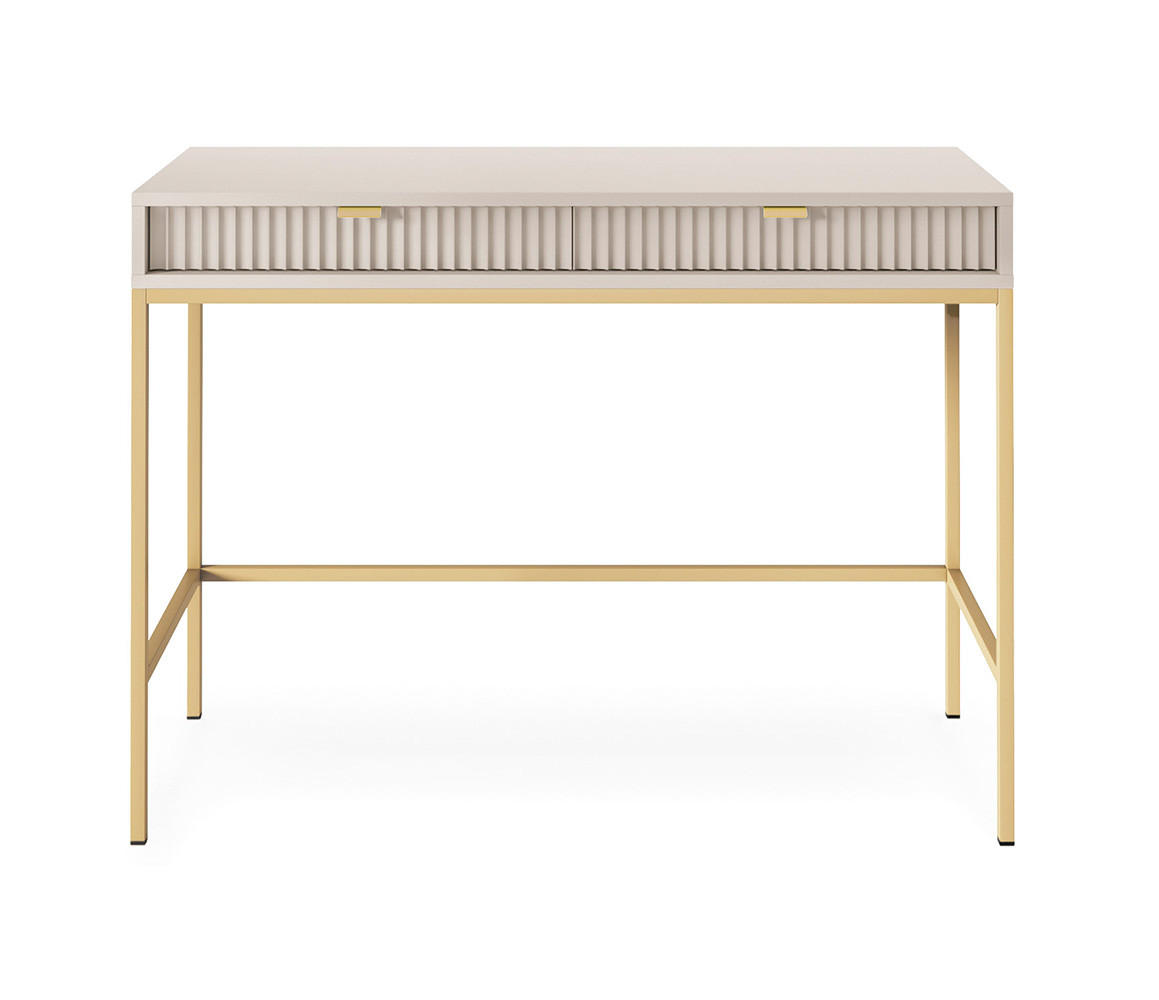 SCHREIBTISCH Nova Kaschmir / Gold 104 / 50 / 78cm - Kaschmir/Goldfarben, Holz/Holzwerkstoff (50/104/78cm) - Feldmann-Wohnen