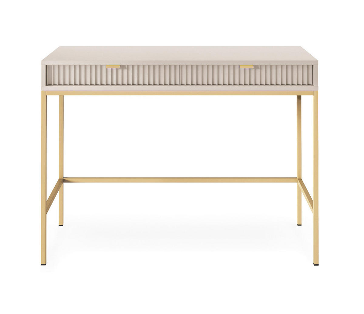 SCHREIBTISCH Nova Kaschmir / Gold 104 / 50 / 78cm - Kaschmir/Goldfarben, Holz/Holzwerkstoff (50/104/78cm) - Feldmann-Wohnen