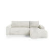 ECKSOFA mit Schlaffunktion Cremig - Weiß, Textil (268/163cm) - Furnisell