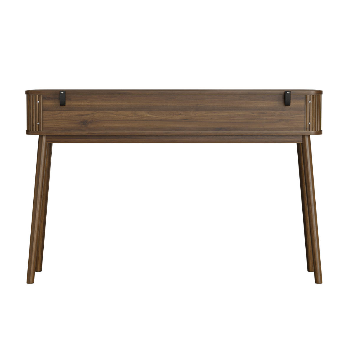 KONZOLOVÝ STOLEK Mid-century se 2 zásuvkami, ořechový dekor - barva vlašského ořechu, kompozitní dřevo (35/120/77.6cm) - Urban Meuble