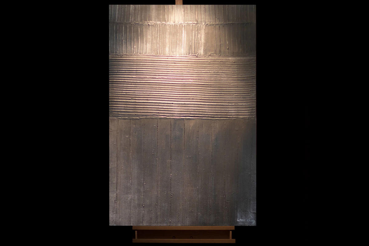 ÖLGEMÄLDE 80/120 cm - Schwarz, Holz/Textil (80/120cm) - KUNSTLOFT