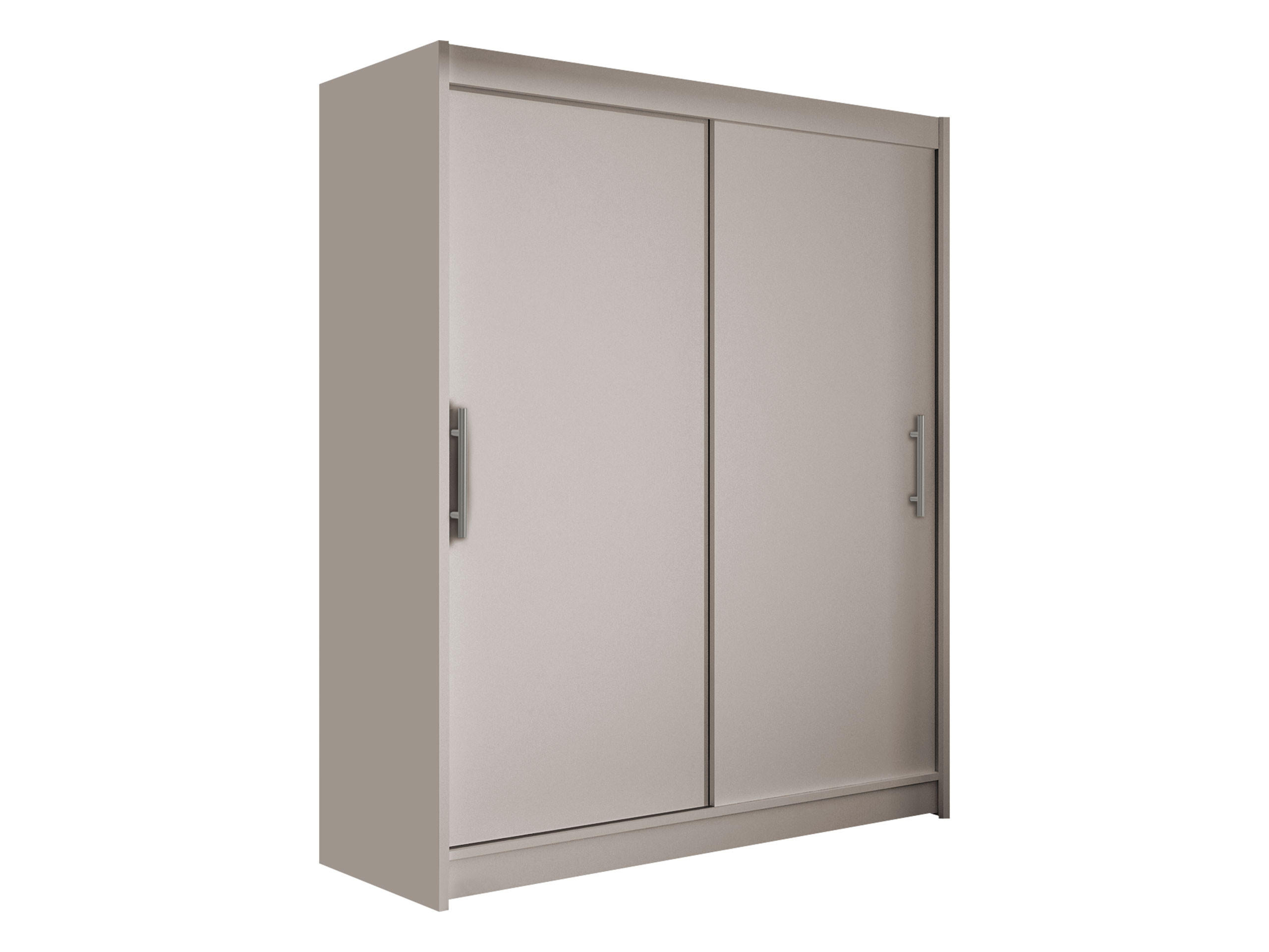 SCHWEBETÜRENSCHRANK Westa I - Kaschmir/Silberfarben, Holzwerkstoff/Metall (150/200/58cm) - MIRJAN24