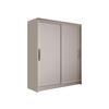 SCHWEBETÜRENSCHRANK Westa I - Kaschmir/Silberfarben, Holzwerkstoff/Metall (150/200/58cm) - MIRJAN24