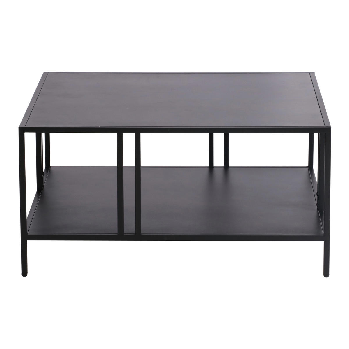 COUCHTISCH Kumlinge 40/80/80 cm - Schwarz, Metall (80/80/40cm) - [en.casa]