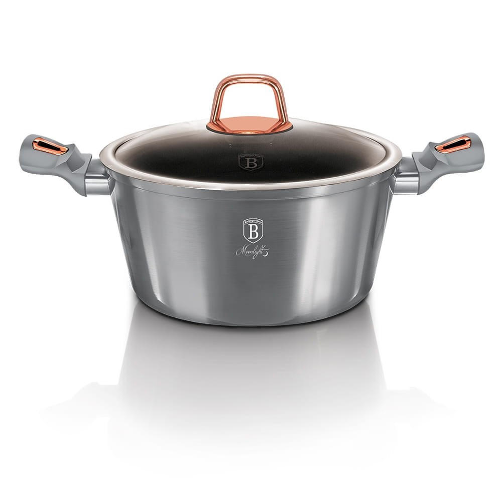 TOPF Grau 20/20/10.4 cm BH6011 - Grau, Metall (20cm) - Berlinger Haus