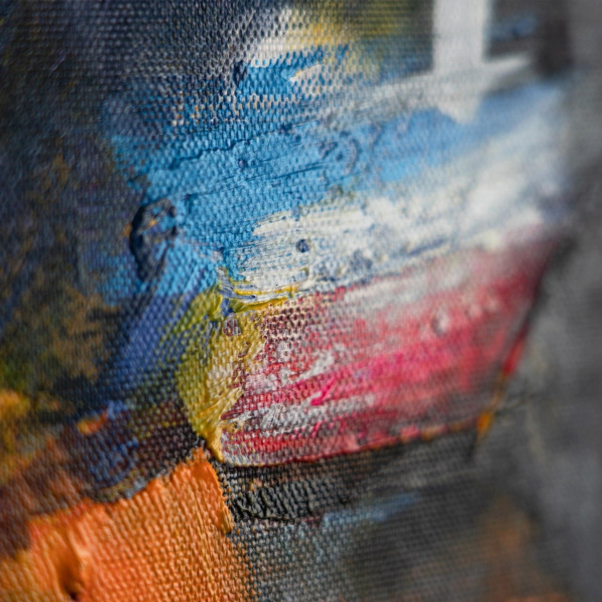 GEMÄLDE Lebhaftes Outfit Schattenfugenrahmen Blau 140x100 cm - Blau, Holz (140/100cm) - YS-art gallery