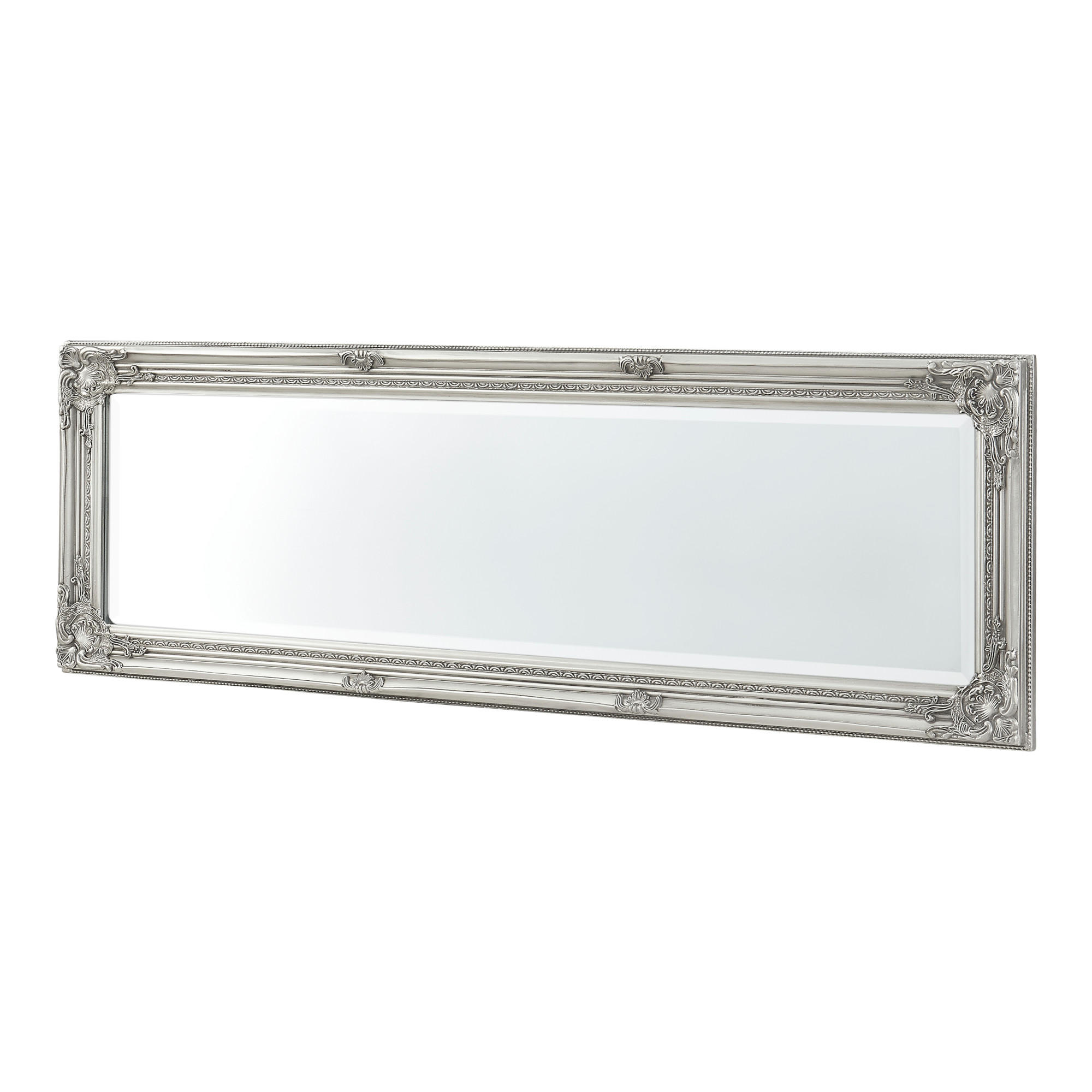 WANDSPIEGEL Livorno - Silberfarben, Glas/Holz (28.5/132/118cm) - [en.casa]