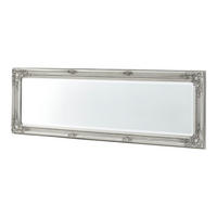 WANDSPIEGEL Livorno - Silberfarben, Glas/Holz (28.5/132/118cm) - [en.casa]