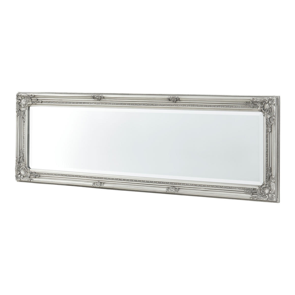 WANDSPIEGEL Livorno - Silberfarben, Glas/Holz (28.5/132/118cm) - [en.casa]