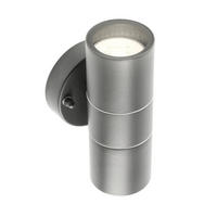 AUSSENWANDLEUCHTE MIA Dunkelgrau Edelstahl GU10 Auf und Ab IP44 - Dunkelgrau, Metall (9/16.5/8.5cm) - CGC Europe