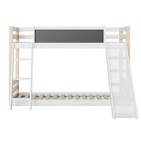 ETAGENBETT Weiß 90/200 cm mit Treppe und Rutsche - Weiß, Holz (90/200cm) - MIVRAY