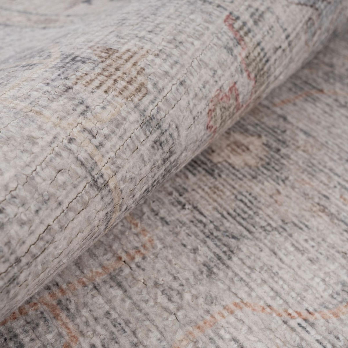 VINTAGE-TEPPICH Ishani Audrey Beige - Beige, Textil (191/279cm) - Kukoon Rugs