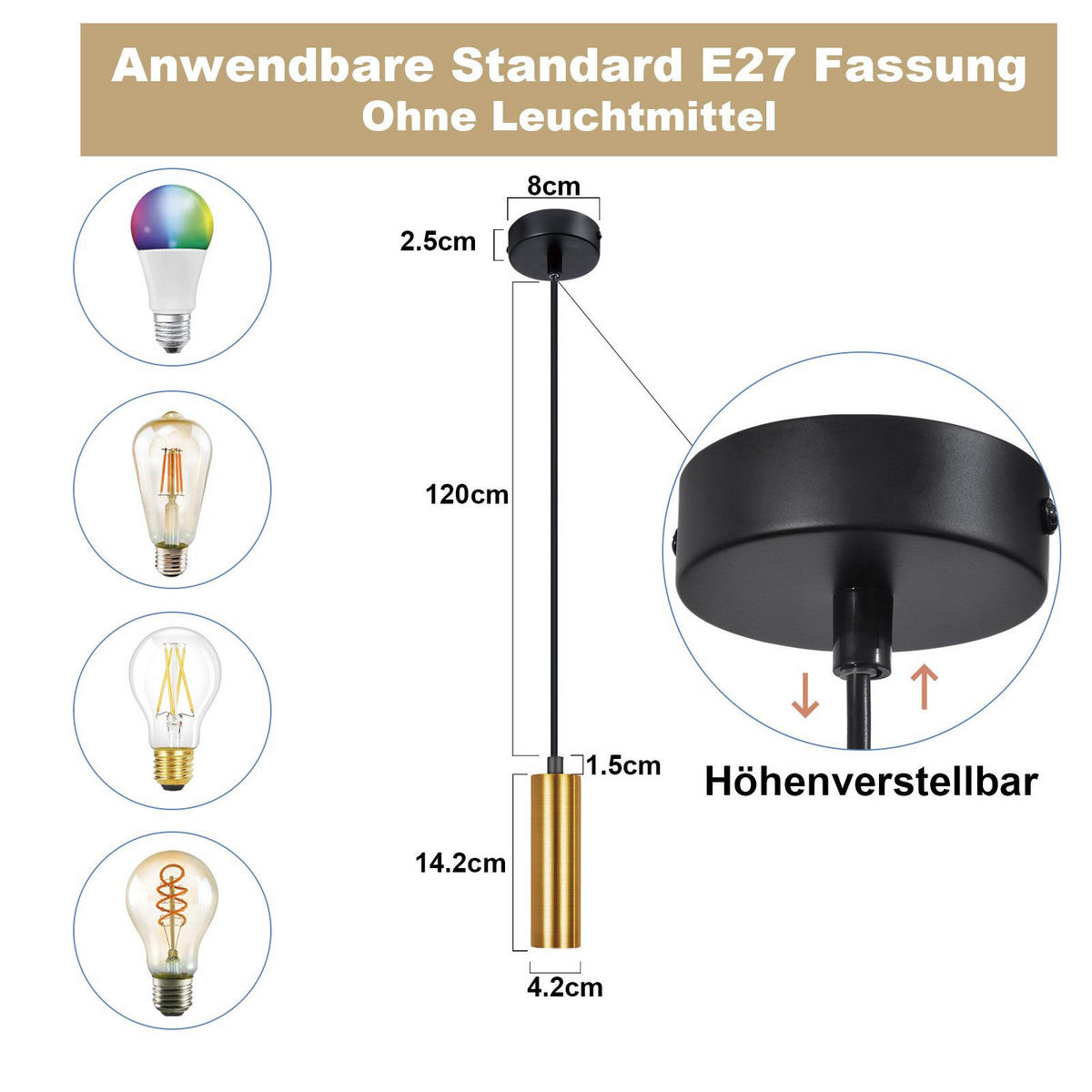 ZÁVĚSNÉ světlo Yalew 139,7/8/8 cm - černá, kov (139.7/8/8cm) - Nettlife