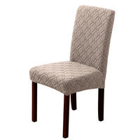 STUHLHUSSE Stretch Stuhlbezug 1 Stück - Hellbraun, Textil (18/25cm) - Kaket