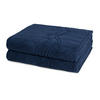 DUSCHTUCH Cashmere feeling 2er-Set - Blau, Textil (50/100cm) - Ross