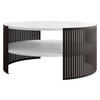 COUCHTISCH Fikoli - Schwarz/Weiß, Holzwerkstoff/Metall (75/75/40cm) - MIRJAN24