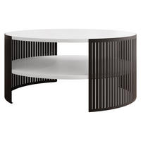 COUCHTISCH Fikoli - Schwarz/Weiß, Holzwerkstoff/Metall (75/75/40cm) - MIRJAN24