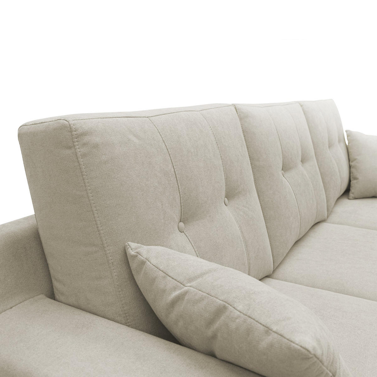 ECKSOFA Danish - Creme, Textil (237/91cm) - Divani.store
