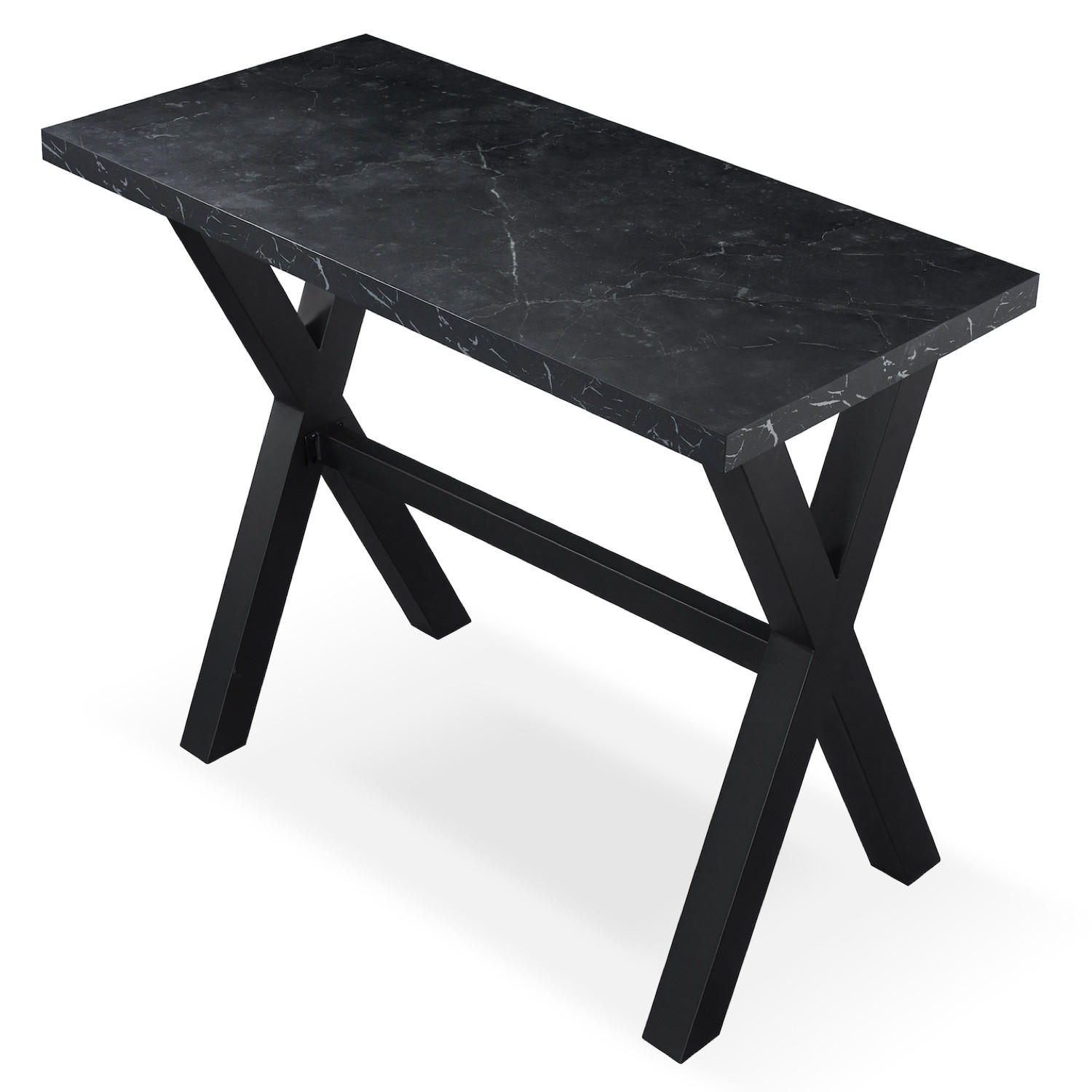 BARTISCH ARNE 120/60/105 cm - Anthrazit/Schwarz, Holzwerkstoff/Metall (60/120/105cm) - DUBI Möbel