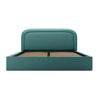 BETT mit Bettkasten - 2 Personen - Stoff - Blau - Blau, Textil (180/200cm) - Vente-Unique