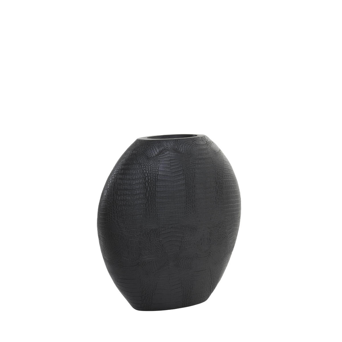 VASE Skeld Schwarz 39/11/40 cm - Schwarz, Kunststoff (40cm) - Light & Living