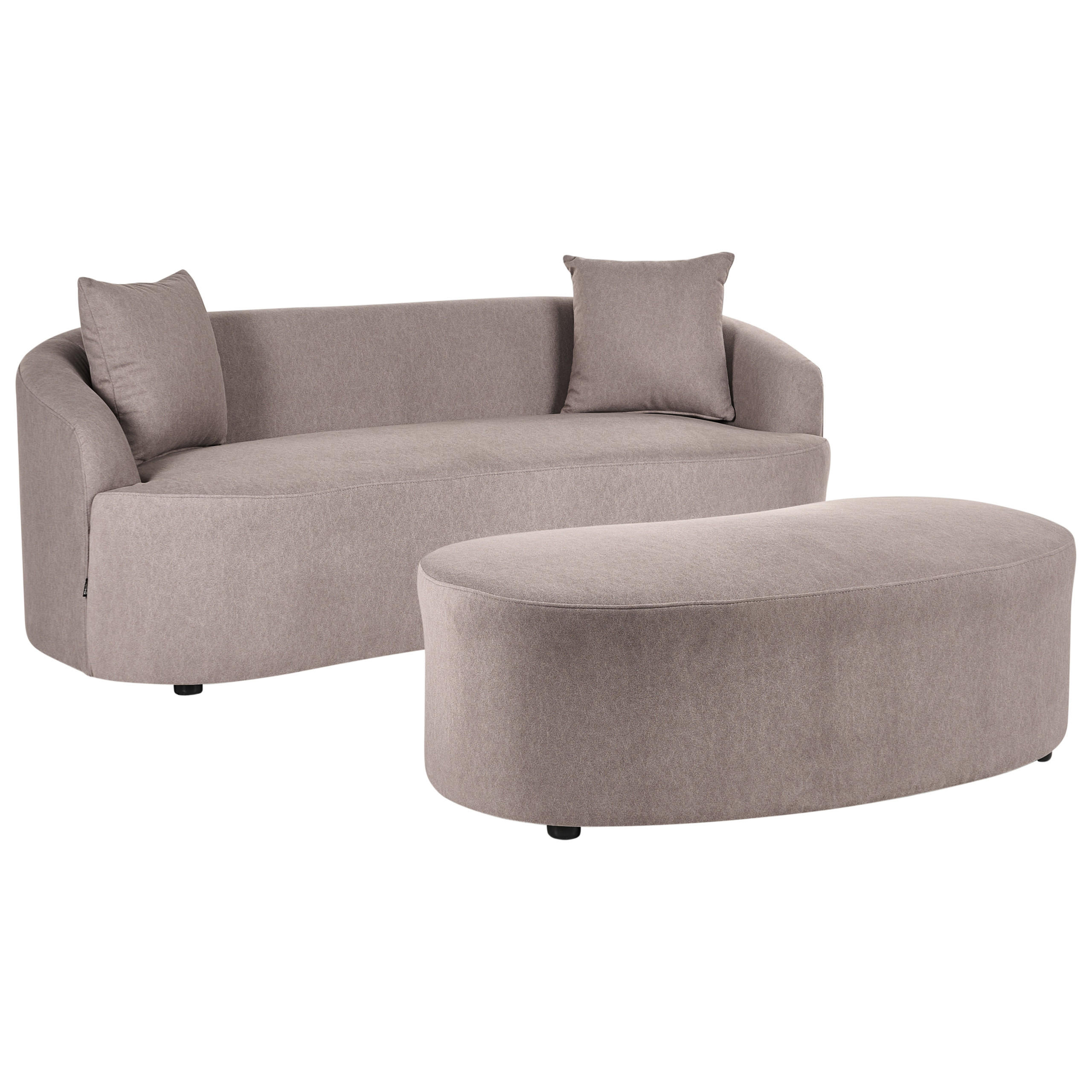 Beliani Sofa Taupe 175x68x77 cm
