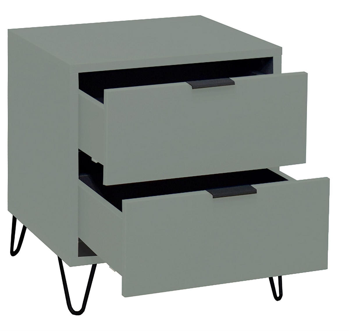 KOMMODE Erna 51x45x62 Pinie Green matt Lack - Grün, Holzwerkstoff (51/62/45cm) - 58aufmkessel