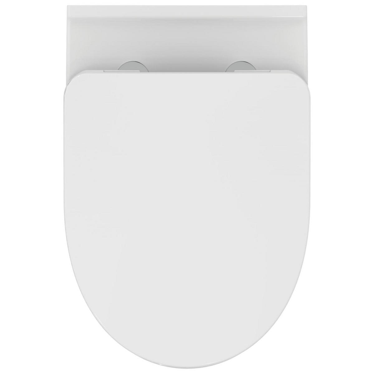 WC-SET MIT ABSENKAUTOMATIK i.life A weiß 54,5 x 36,5 x 37 cm - Weiß, Keramik (36.5/37/54.5cm) - Ideal Standard