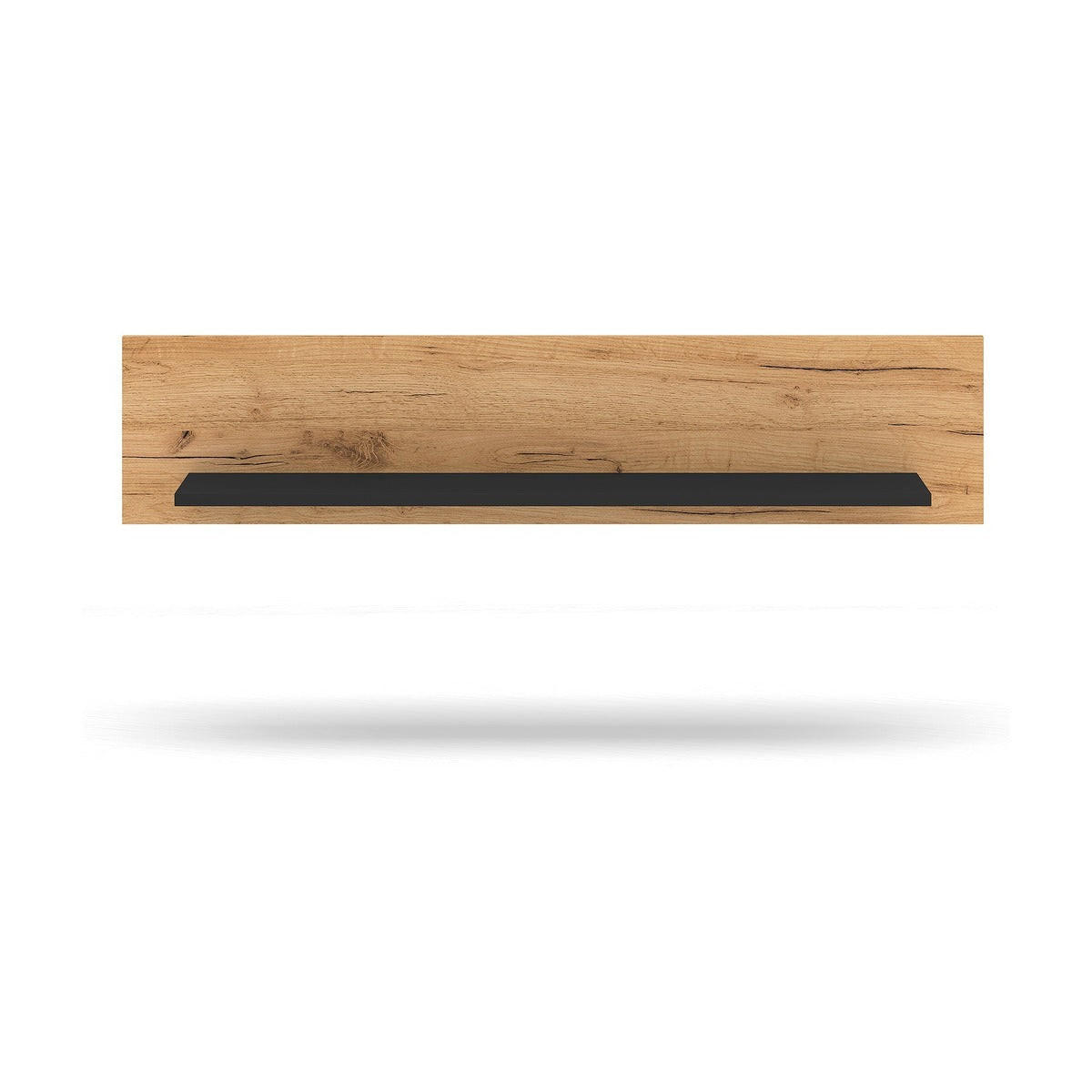 WANDREGAL – URSO 12 – 110 cm – Urso - Eichefarben/Schwarz, Holzwerkstoff (110/24/22cm) - hi-markt