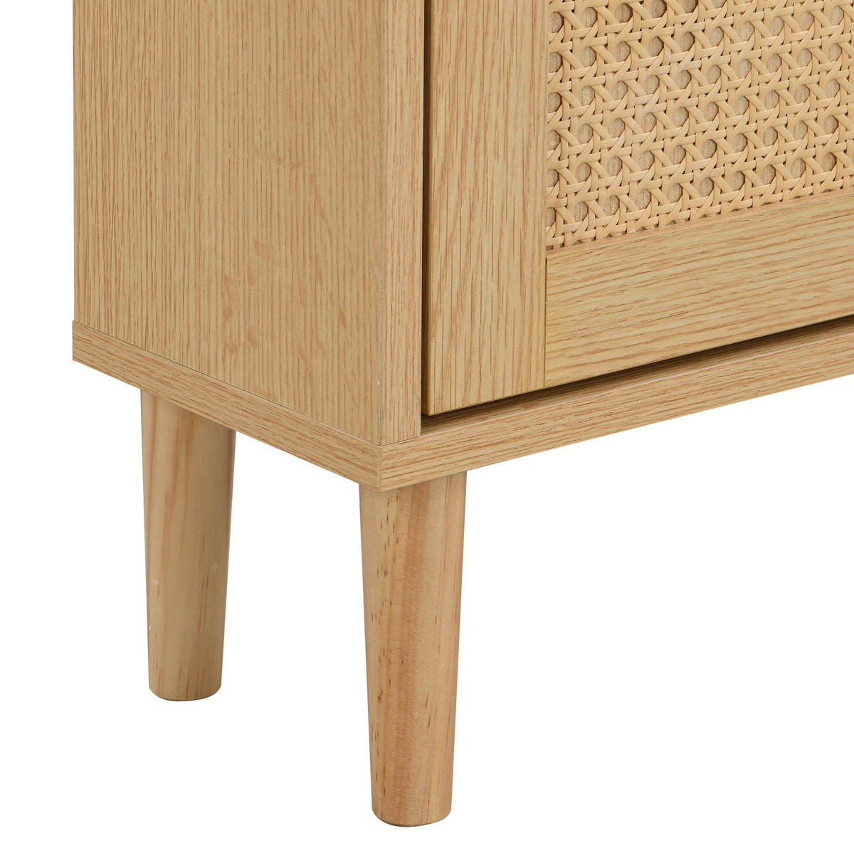 SCHUHSCHRANK aus MDF 90x125x17cm in Natur mit 3 Klapptüren & Schublade - Naturfarben, Holzwerkstoff (90/125/17cm) - Modfu