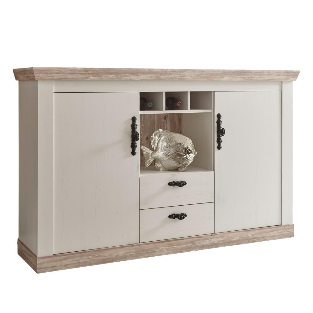 SIDEBOARD Ferna-61 - Weiß, Holzwerkstoff (168/104/44cm) - Lomado