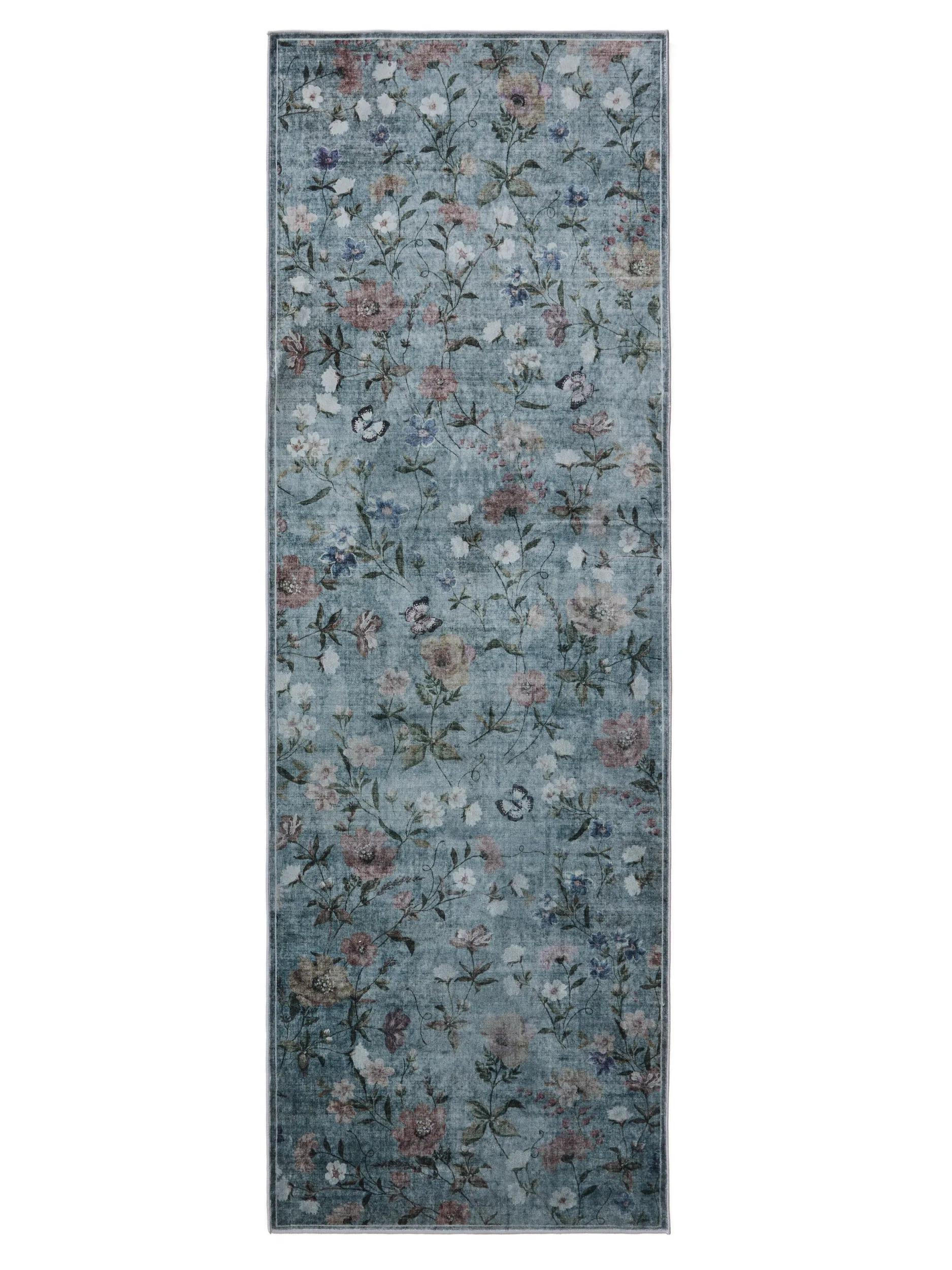 LÄUFER Milly waschbar Multicolor/Grau 80/240 cm - Multicolor/Grau, Kunststoff/Textil (80/240cm) - benuta
