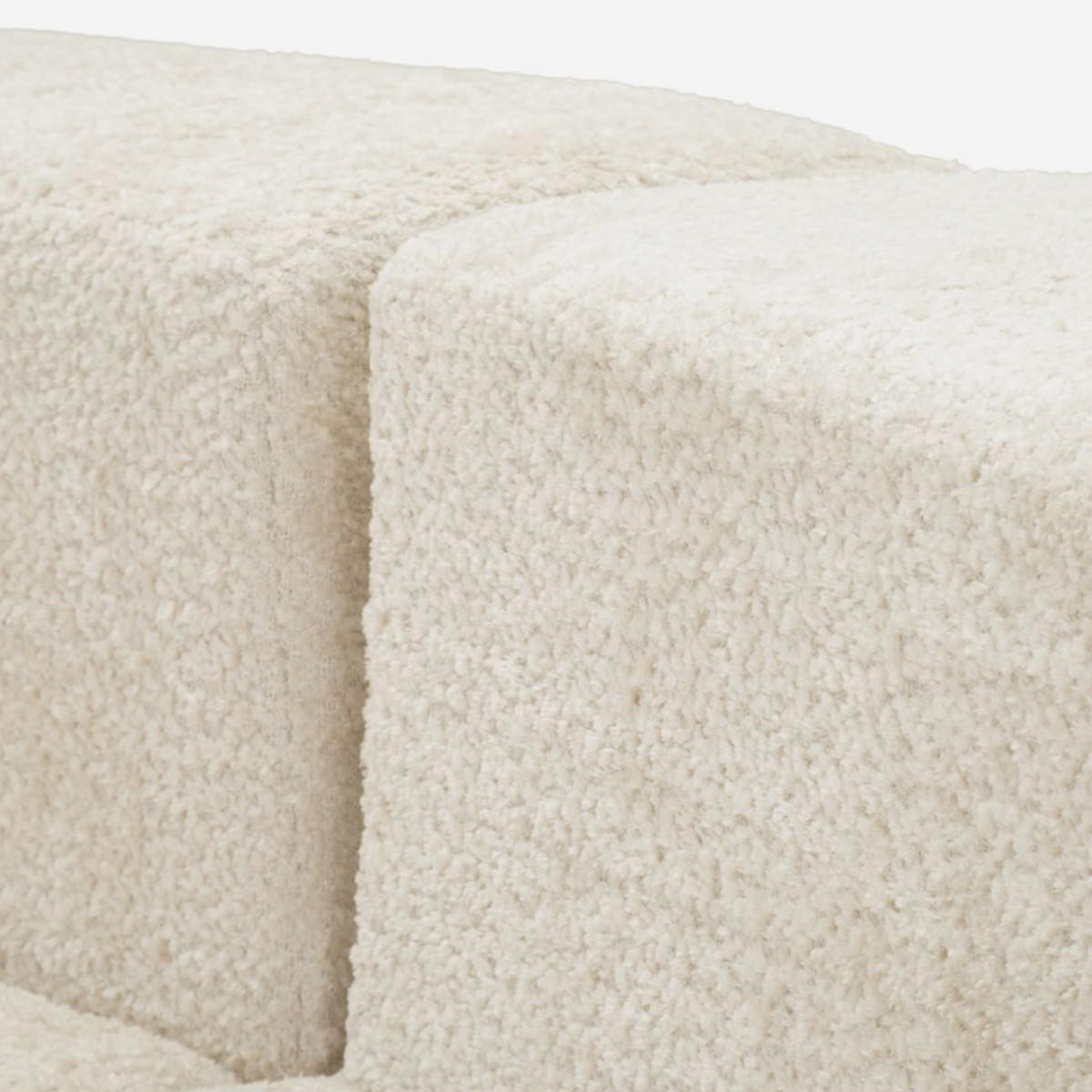 3-SITZER Sofa Bouclé Island - Beige - Beige, Kunststoff/Textil (92/78/238cm) - Pasmara