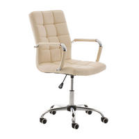 BÜROSTUHL Deal V2, Kunstleder Creme - Creme, Textil/Metall (54/101/59cm) - TPFLiving