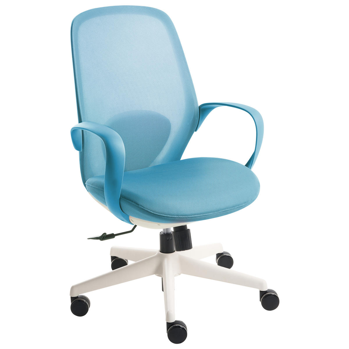 BÜROSTUHL Blau Foama - Blau, Textil (70/94/70cm) - Beliani