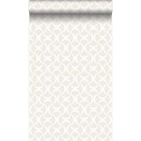TAPETE grafisches Muster 53 cm x 10.05 m - Weiß, Papier (53/1000cm) - Origin Wallcoverings
