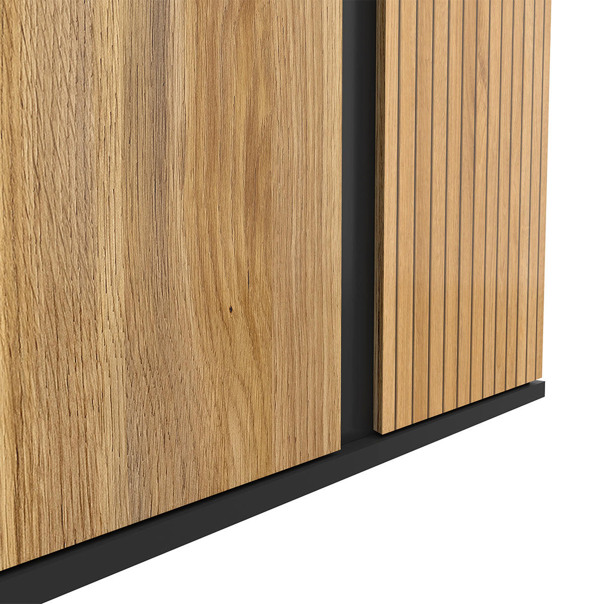 SCHRANK 2 Türen Pia Holz - Braun, Holzwerkstoff (95/196/55cm) - Petits-meubles