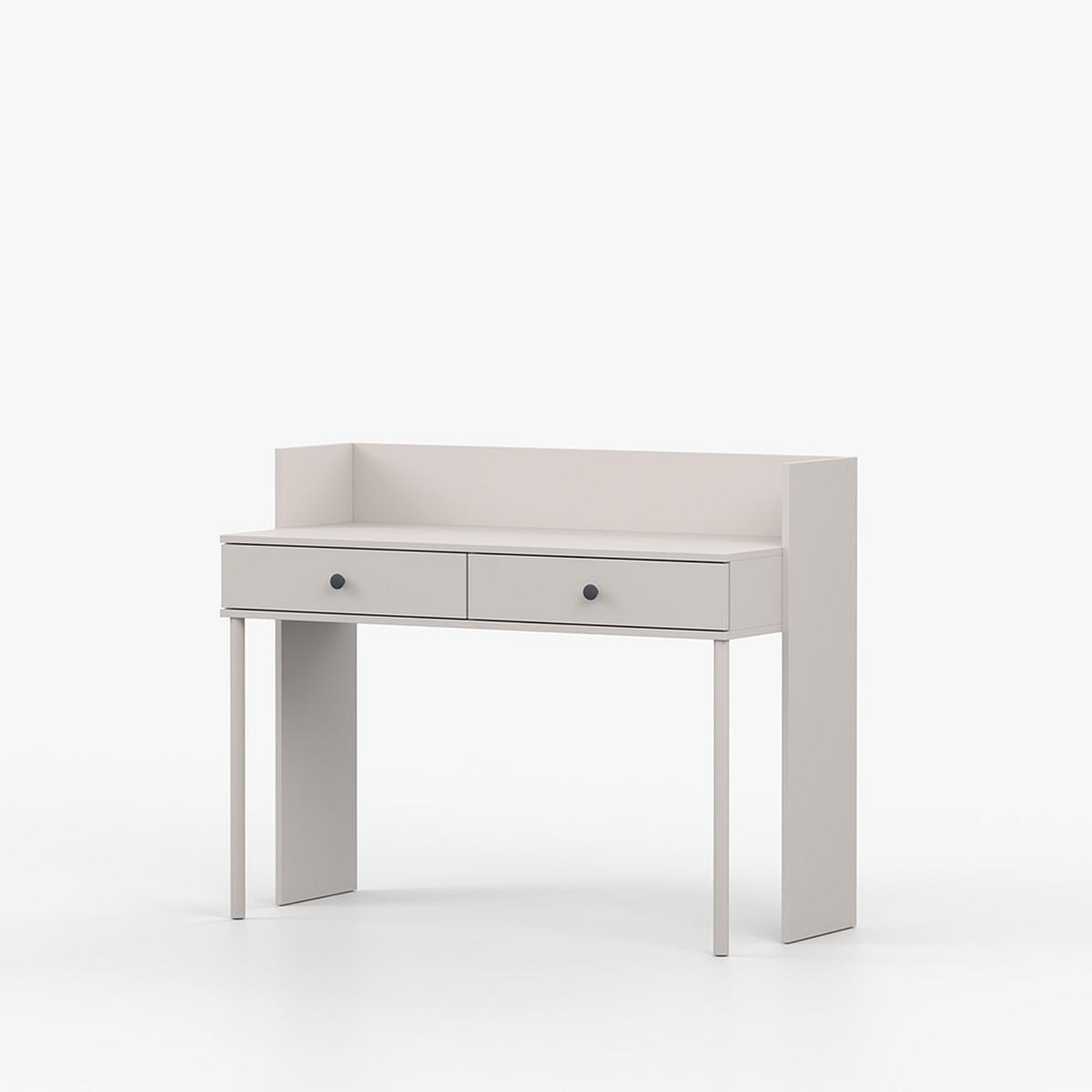 SCHMINKTISCH OLAF II 120cm/95cm/52cm Kaschmir, Griff Anthrazit - Kaschmir/Anthrazit, Holzwerkstoff/Metall (120/95/52cm) - imoebel24
