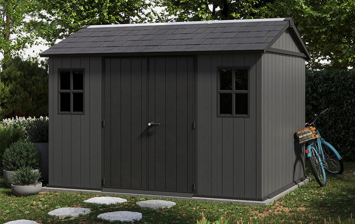GARTENHAUS Newton - Grau, Kunststoff (350/246/230cm) - Keter