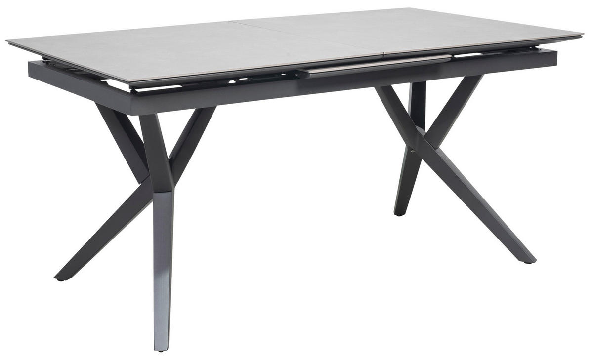 GARTENTISCH Valor ausziehbar - Hellgrau, Metall (210/90/76cm) - Mr. Deko