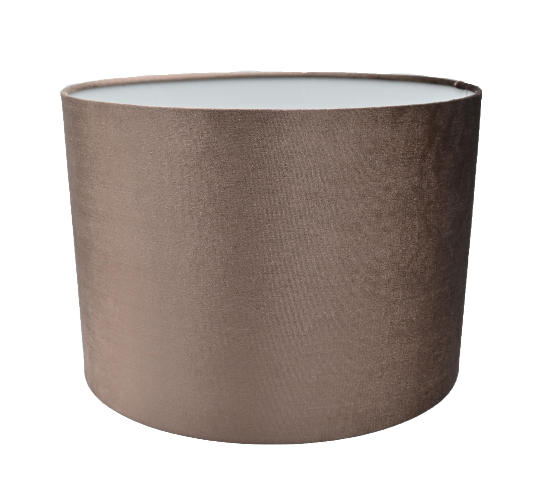 LAMPENSCHIRM Ø36x25,5 cm, Samt, Braun - Braun, Textil (36/36/25.5cm) - dasmöbelwerk