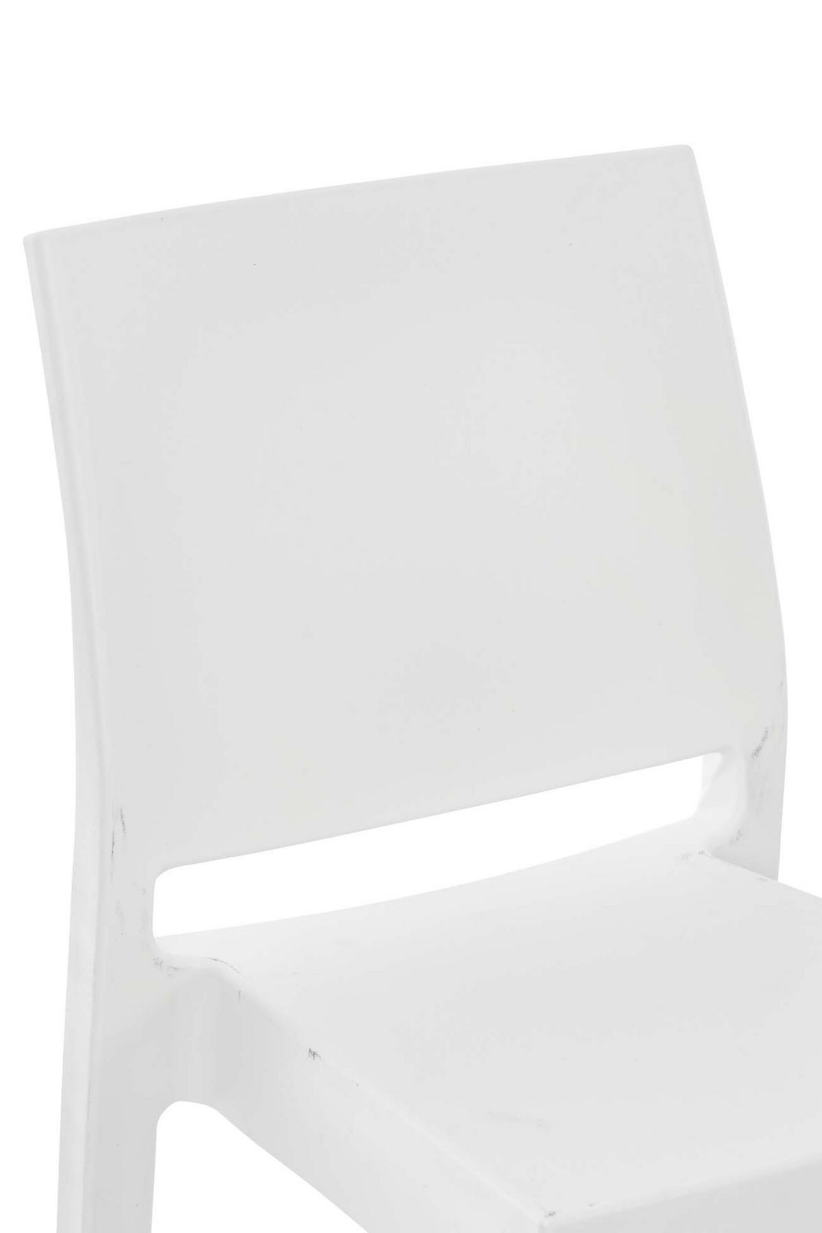 BARHOCKER 4er Set Kunststoff weiß - Weiß, Kunststoff (45/105/51cm) - CLP