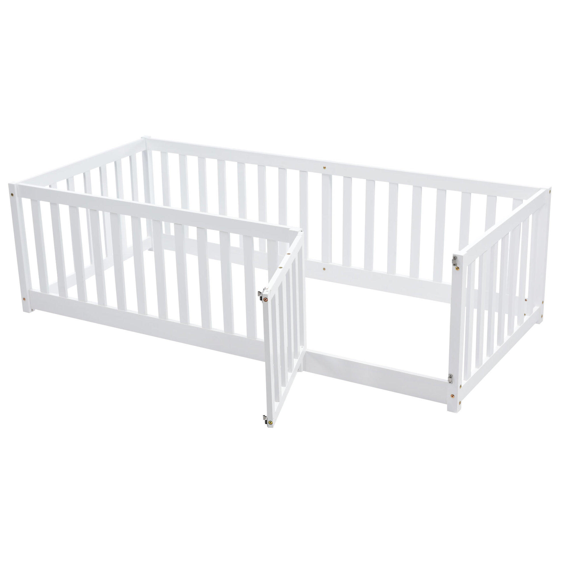 Ivmeu Kinderbodenbett Weiß 90x200 cm
