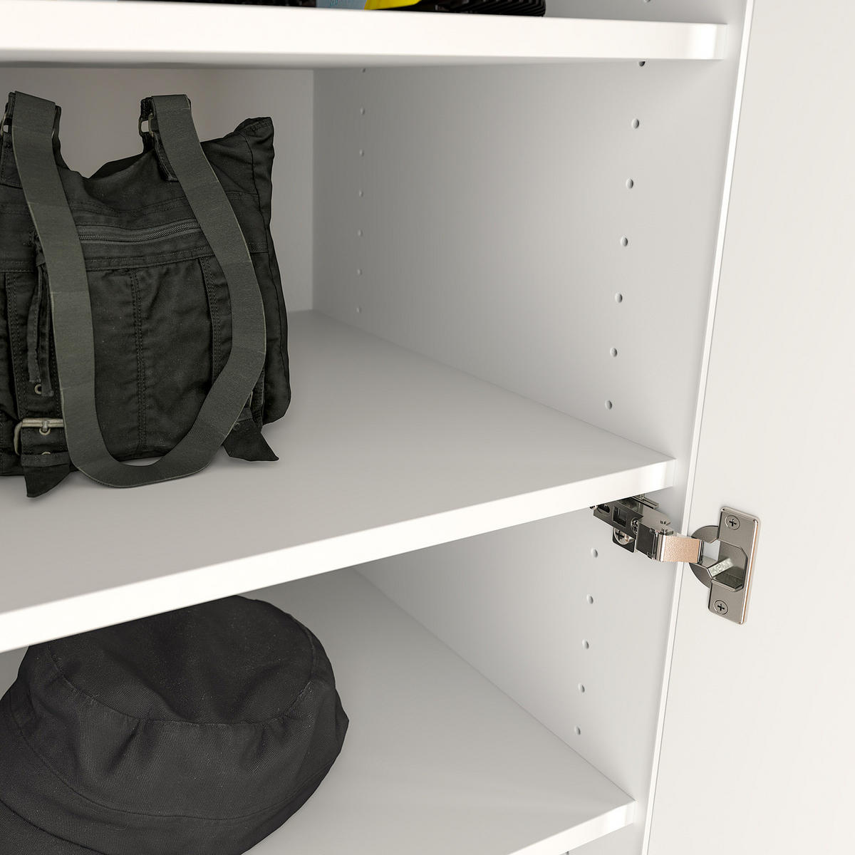 KOMPAKTGARDEROBE - Weiß / Eiche Artisan Dekor - Eichefarben/Weiß, Holzwerkstoff (106/200/47cm) - home24